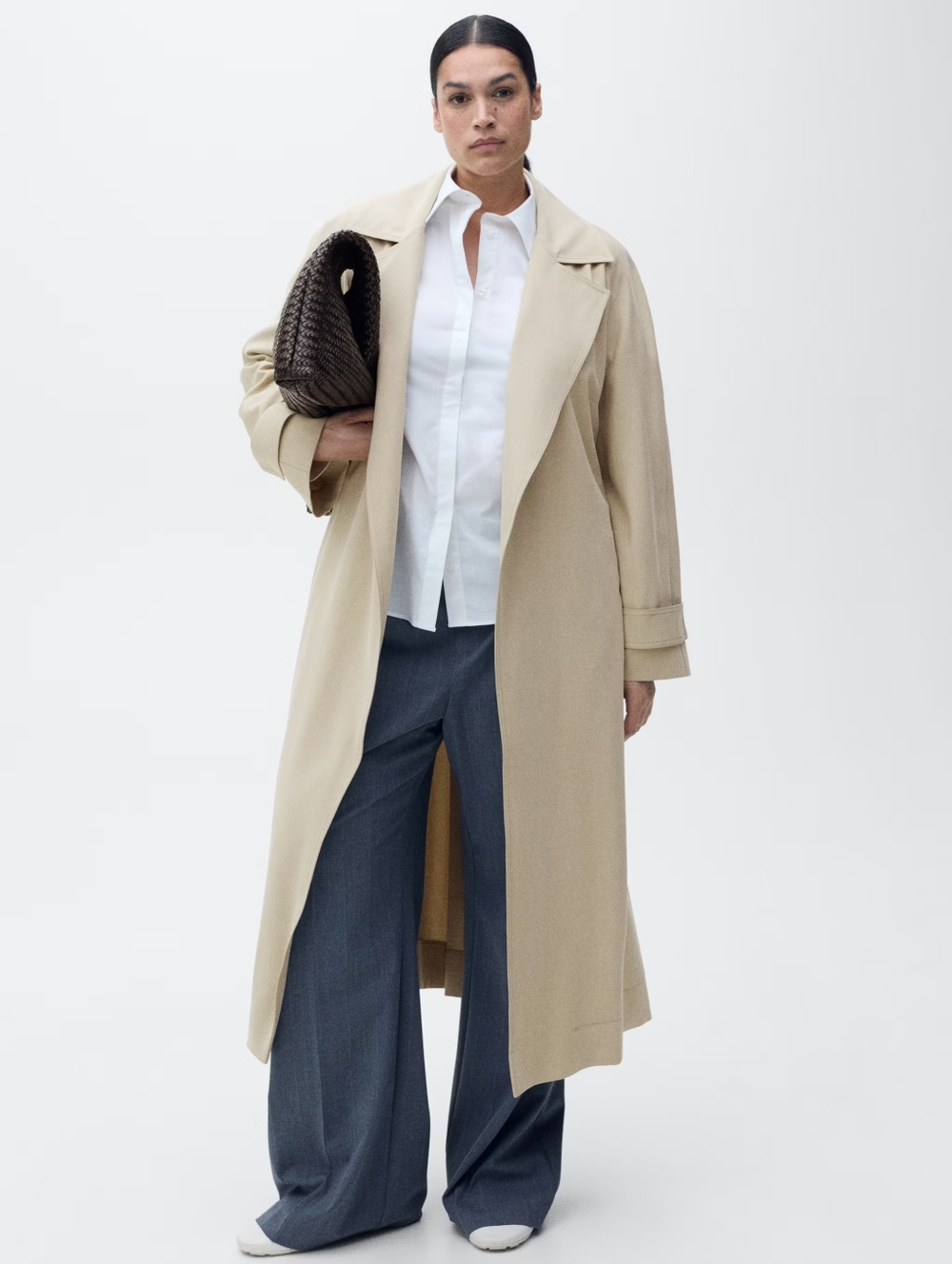 MANGO Soft Trench Coat - Picture 4 of 6